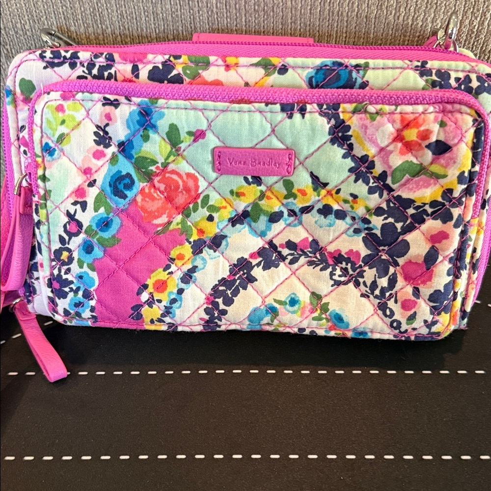 Vera Bradley Iconic RFID Wallet Or Crossbody Bag In Dream Tapestry Pattern